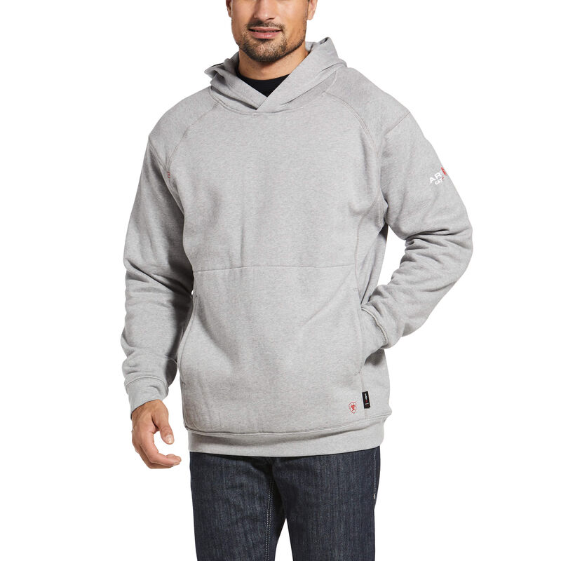 Sudadera Con Capucha Ariat Fr Rev Pullover Gris Hombre - Chile 407-ZELMNK